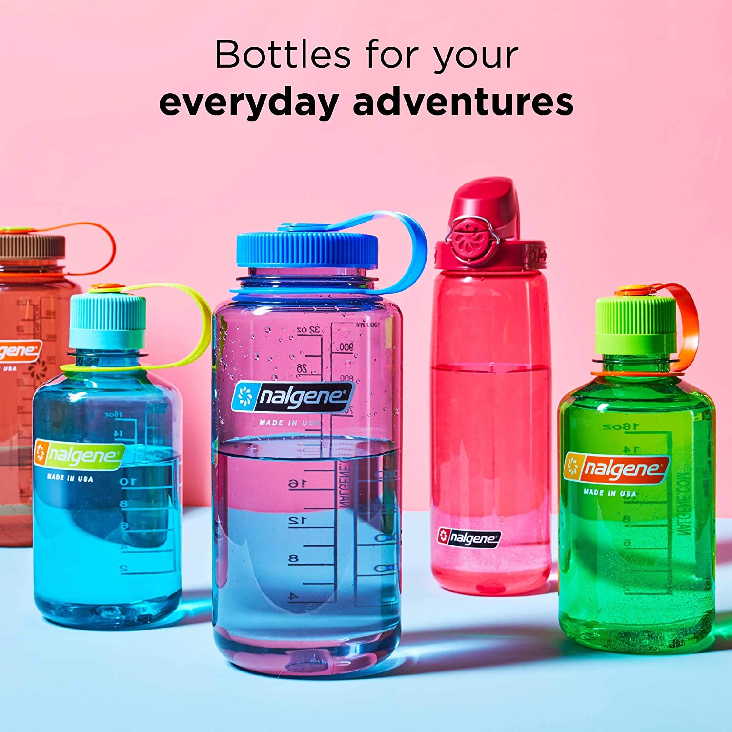 Nalgene Everyday WH Bottle - 500 ml, Blue, Aluminium - Image 4