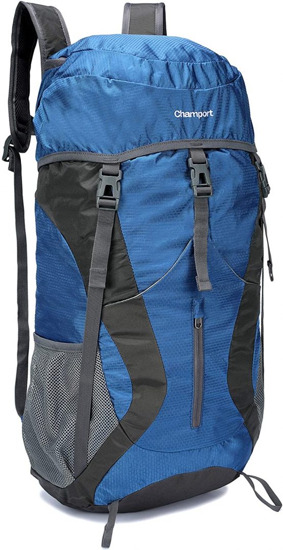 65L Lightweight Hiking Backpack Foldable Multi-Functional Travel Bag Water Resistant Casual Camping Rucksack for Men Women Outdoor Sport Mountain