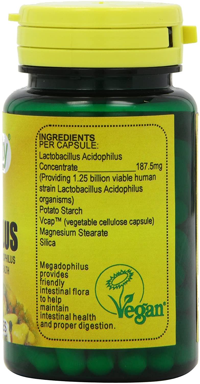 Veganicity Megadophilus : 1.25 Billion Pro-biotic Digestive Health Supplement : 60 Vcaps, 60 count (Pack of 1) - Image 3