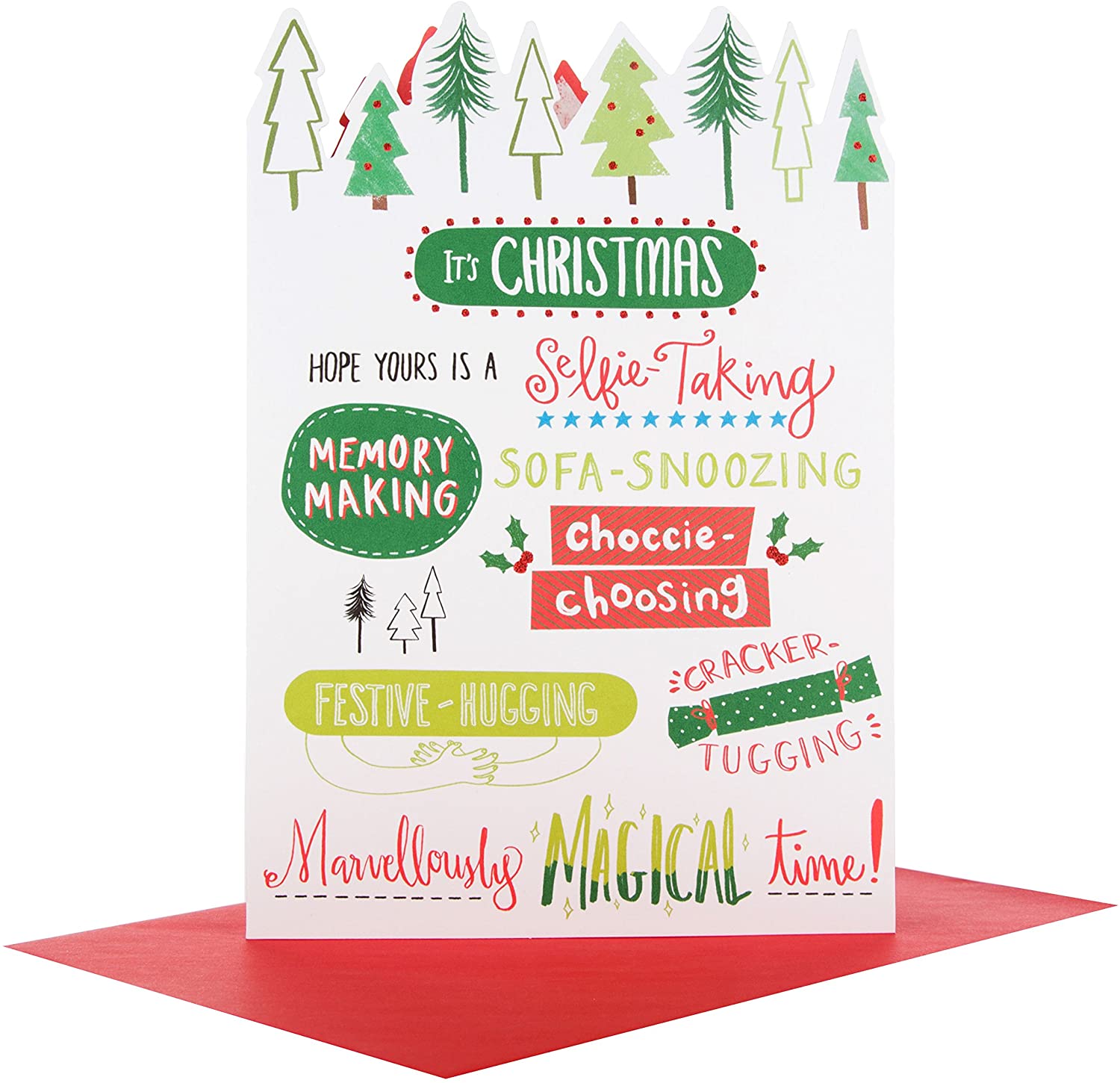Hallmark Medium "Magical Time" Christmas Card - Image 3