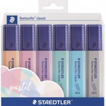 STAEDTLER Textsurfer classic highlighters wallet of 6 Pastel Colours