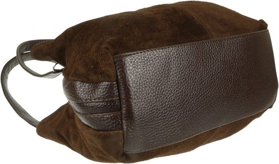 Girly Handbags Italian Suede Leather Shoulder Bag - Image 3