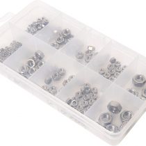 Merriway BH06563 Assortment of Marine Grade AISI 316 Stainless Steel Hex Nuts in a 10 Compartment Carry Case, 225 Pieces, Multi-Colour, Set of 2