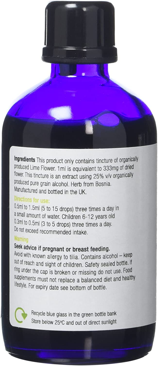 Organic Herbal Remedies 100 ml Linden Lime Flower Tincture, 100 ml (Pack of 1) - Image 3