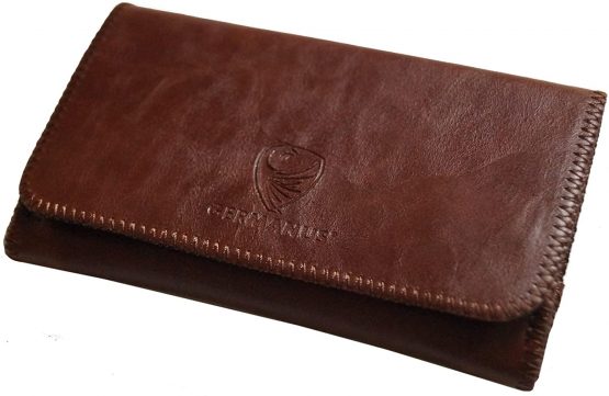 GERMANUS Tobacco Pouch from Artleather, Leather Free - Made in EU - Atrobrunus