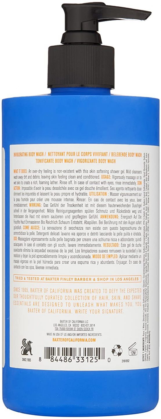 Baxter of California Invigorating Body Wash Citrus & Herbal Musk - Gel Texture, Sulphate-Free, 473ml - Image 2
