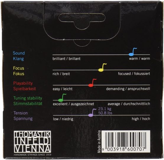 Thomastik Strings For Violin Spirocore Spiral Core, Set 4/4 Medium With E Aluminium - Image 2