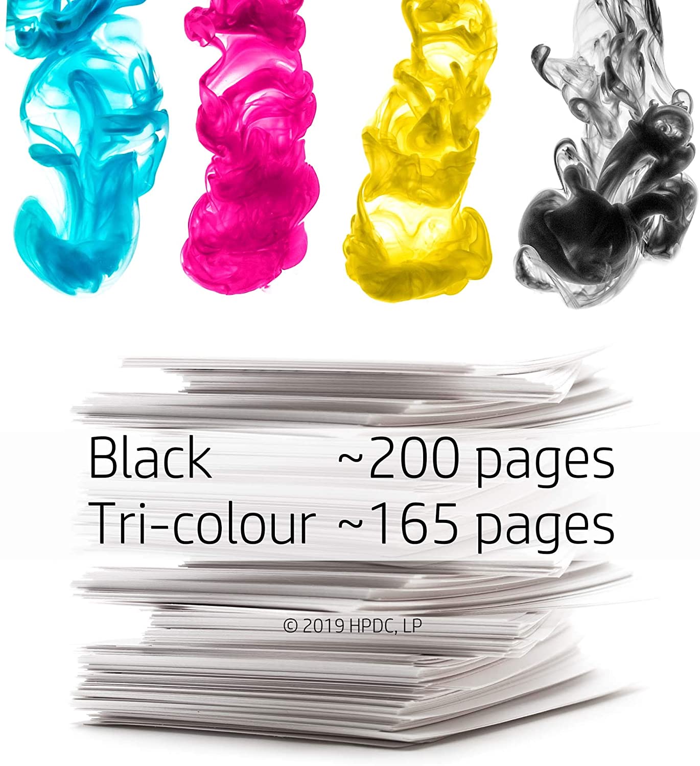 HP CN637EE 300 Original Ink Cartridges, Black and Tri-Colour, Multipack - Packaging May Vary, Black/Tri-Colour, 2 Pack - Image 2