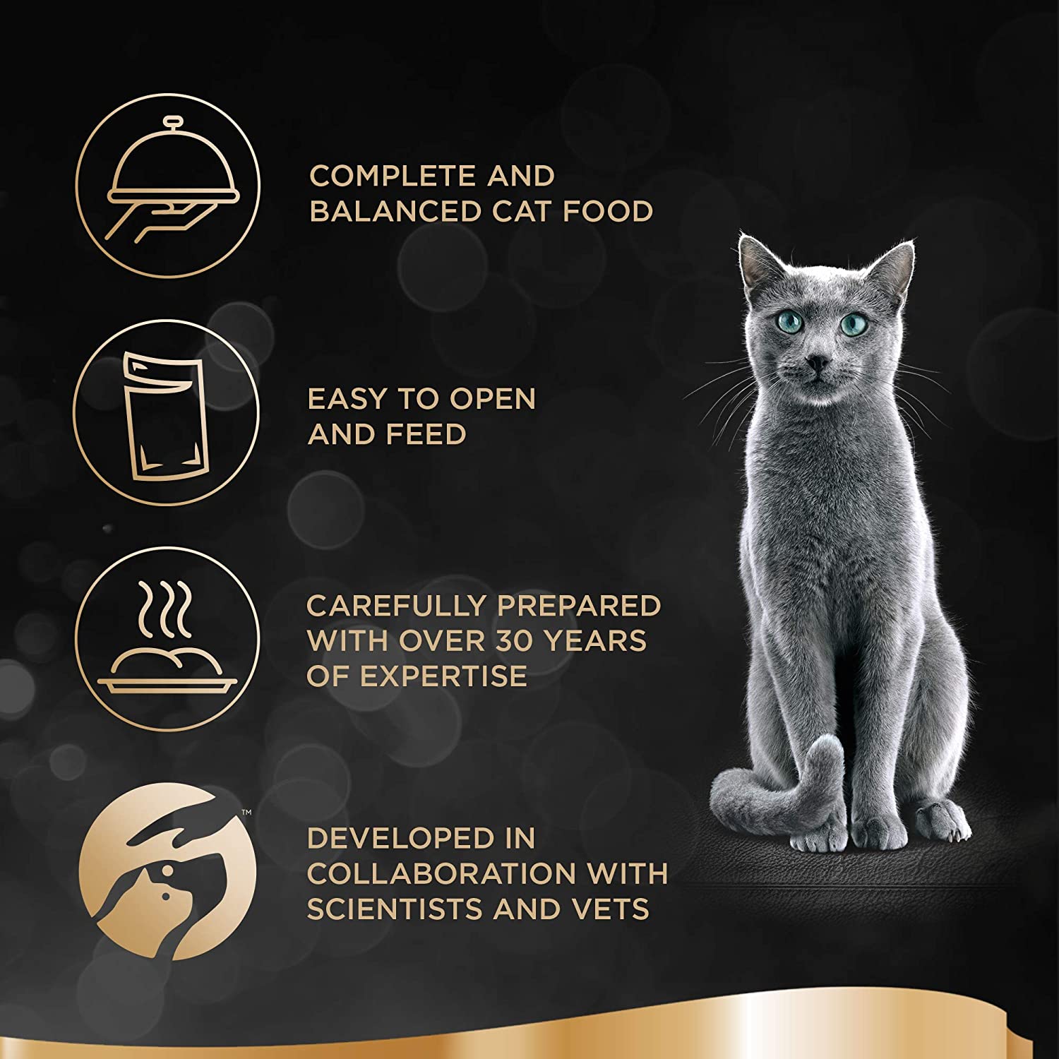 Sheba Fine Flakes in Jelly - Fish Collection - Wet cat food pouches for adult cats - 40x85g pack, Transparent, 85 g (Pack of 40) - Image 4