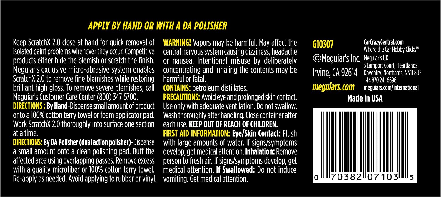 Meguiar's ScratchX Car Paint Scratch Remover, 207ml - Image 3