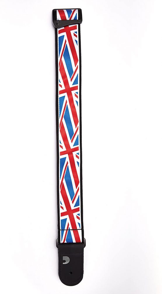 D'Addario Accessories Guitar Strap - Guitar Accessories - Electric Guitar Strap, Acoustic Guitar Strap, Acoustic Electric Guitar Strap & Bass Guitar Strap - Woven - Union Jack - Image 3