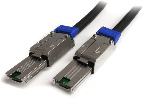 StarTech 3m External Mini SAS Cable - Serial Attached SCSI SFF-8088 to SFF-8088 - 2x SFF-8088 (M) - TAA Compliant - 3 meter, Black (ISAS88883)