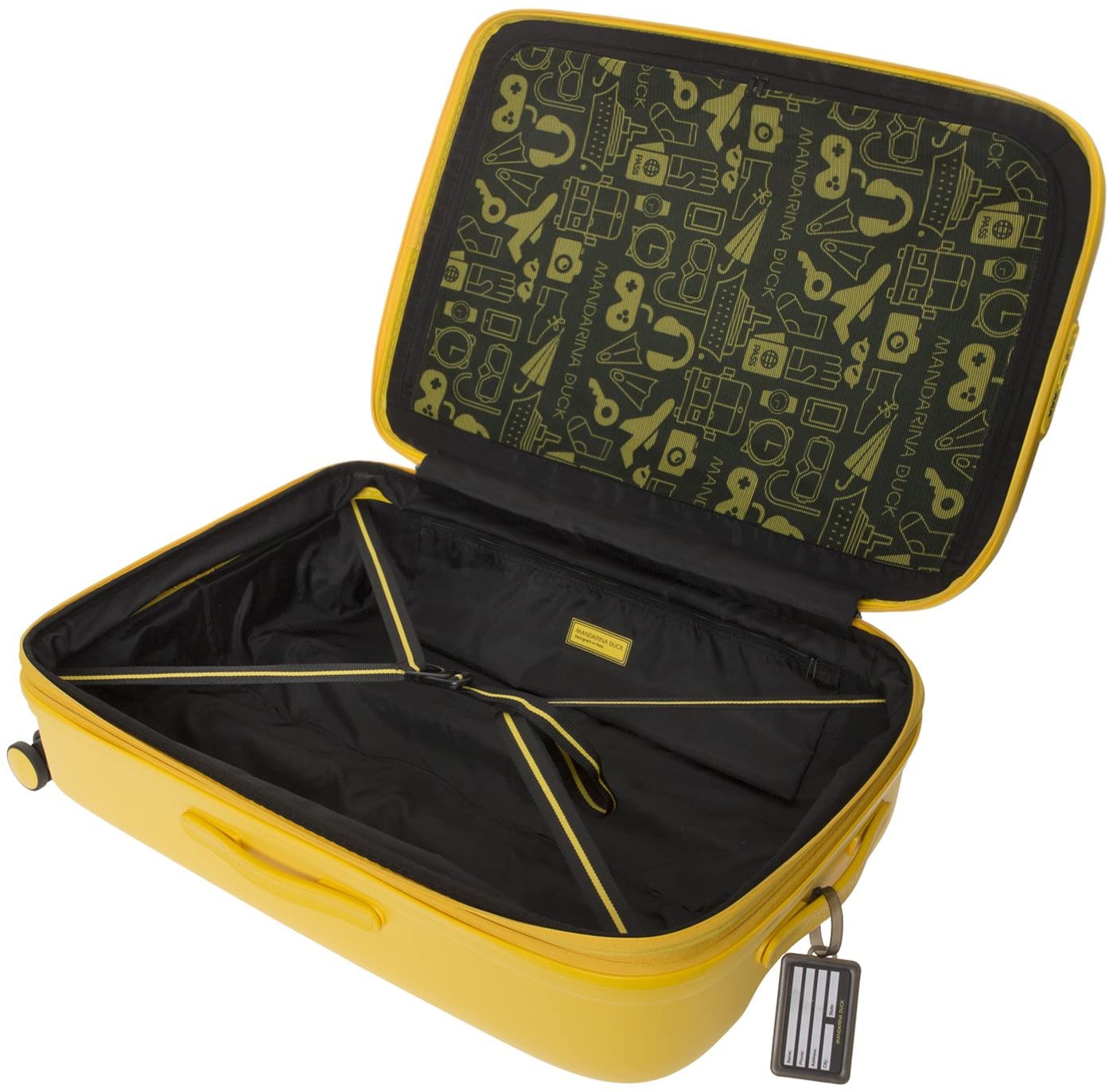 Mandarina Duck LOGODUCK + trolley L EXP Duck Yellow (Yellow) 49x75x31/34 (LxHxW), 49x75x31/34(LxHxW) - Image 4