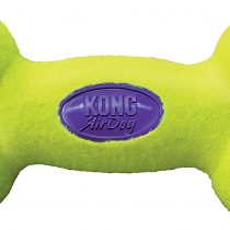 KONG - AirDog Squeaker Bone - Squeaky Bounce and Fetch Toy, Tennis Ball Material - For Medium Dogs