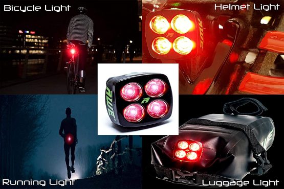 AWE® AWEBlitz™ 40 Lumens Rear Light Super Bright, 4 LED's USB Rechargeable Bicycle, Fantastic Functions - Image 2