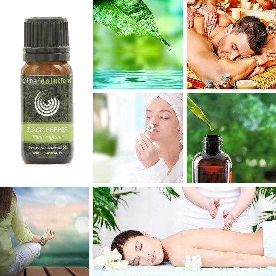 Calmer Solutions Black Pepper 100% Pure Essential Aromatherapy Oil 10ml - Image 4