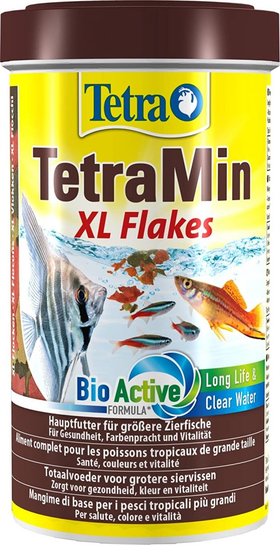 TetraMin XL Flakes (main feed for all ornamental fish with larger mouth in flake form, plus prebiotics for improved body functions and feed utilization), 500 ml can - Image 3