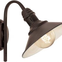 Eglo 49458 STOCKBURY Wall Light in Antique-Brown Steel