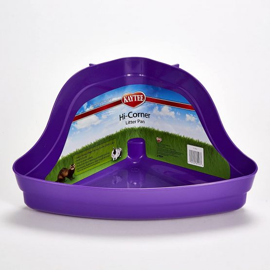Kaytee High Corner Litter Pan, for Ferrets, Rabbits, Guinea Pigs, Medium (Colours May Vary) - Image 2
