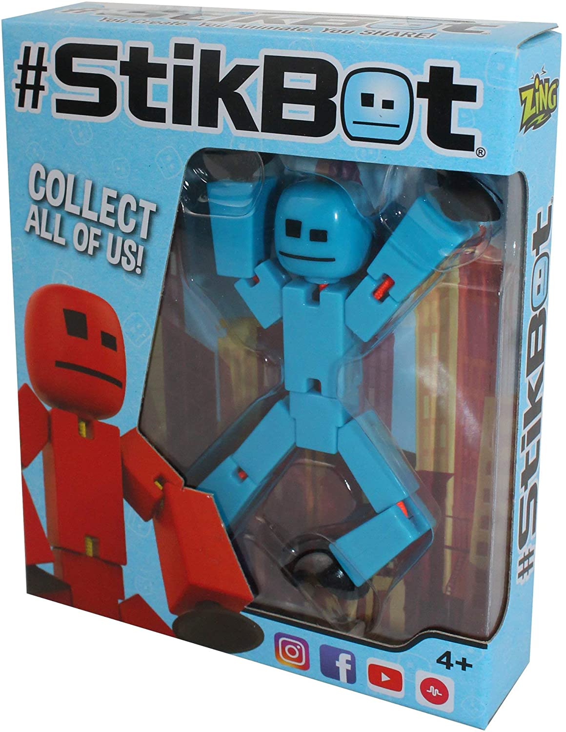 Stikbot Single Figure Pack (1x Random colour supplied), Various, Medium