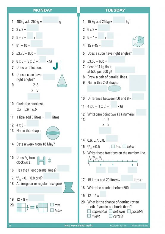 New Wave Mental Maths: Year 4 - Image 4
