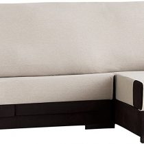 Eysa Constanza chaise longue cover 290 cm right, front view, color 01-linen, Cotton, 37 x 9 x 29 cm