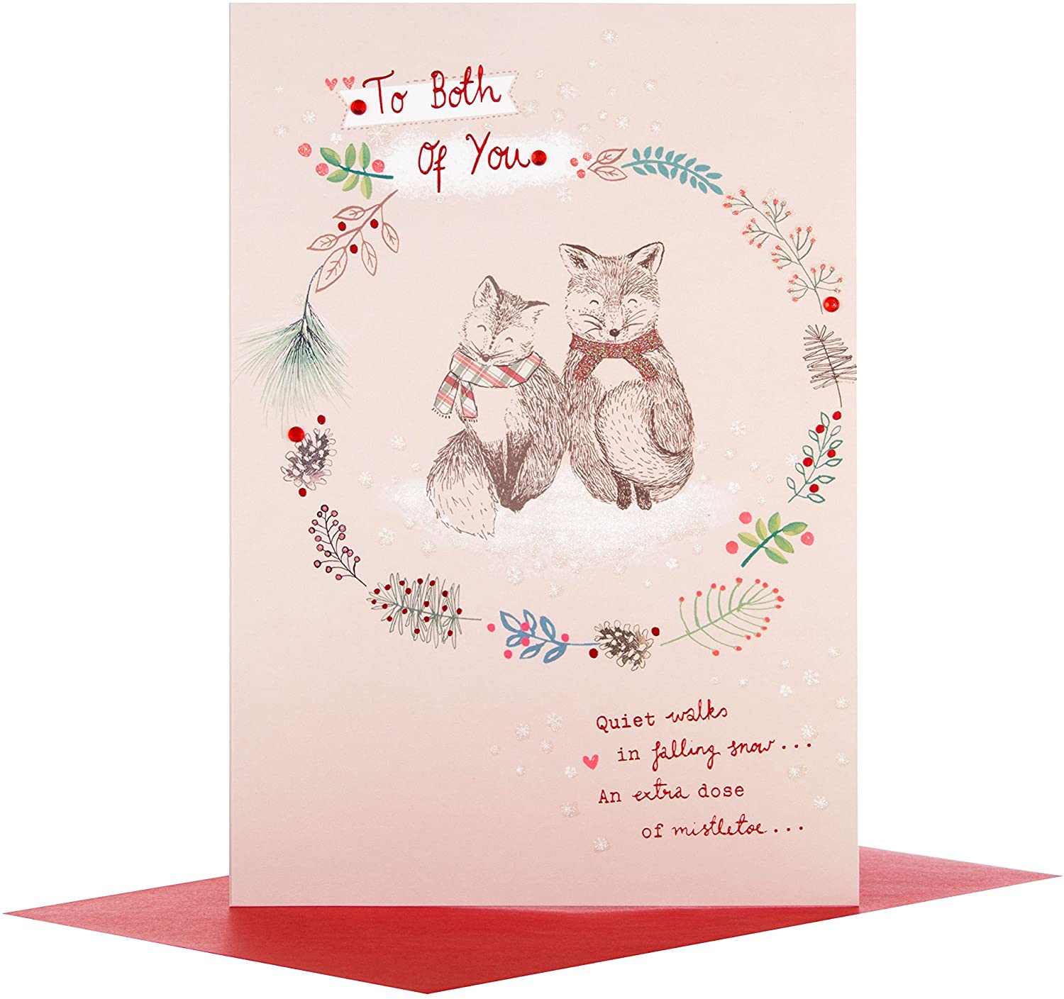 Hallmark Medium "To Both" Christmas Card - Image 3