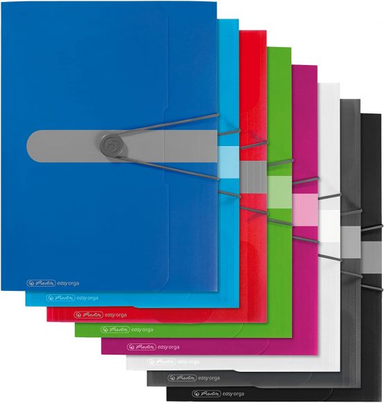Herlitz Easy Orga To Go A4 PP Wallet Folder - Opaque Berry (Pack of 3) - Image 3