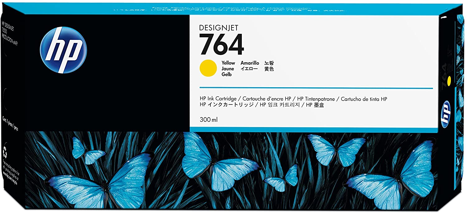 HP C1Q15A Ink Cartridges for DesignJet T3500/T3500 Production eMFP, Yellow - Image 2