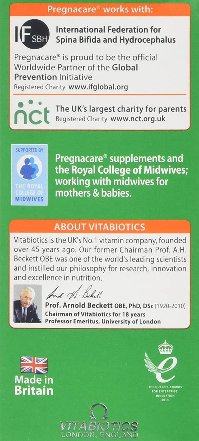 Pregnacare Original Formula Tablets During Pregnancy Support Vitamins and Supplements, 90 Tablets (Pack of 1) - Image 3