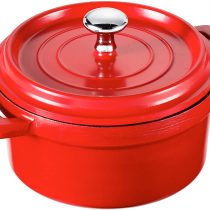 LACOR Cast Aluminium Casserole, Red, 9.5 cm