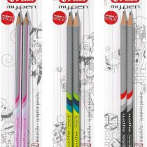 Herlitz My. Pen 10786952 Pencil HB Pack of 2, Assorted