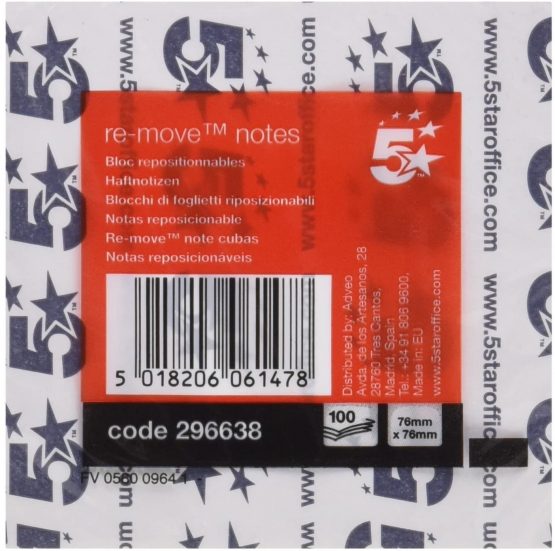 5 Star ft510284225 – Notepad 100 Sheets 76 x 76 mm Yellow - Image 3