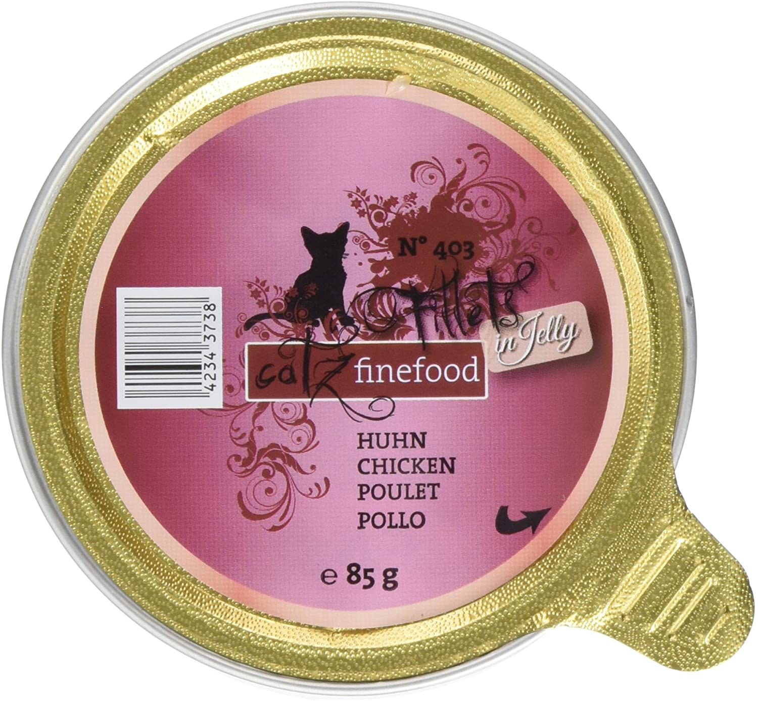 Catz finefood Number 403 - Chicken Fillets in Jelly Pet Food Pack of 12 x 85 g, 85 g (Pack of 12)