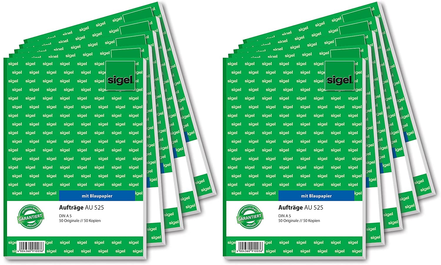 Sigel AU525 Duplicate Order Book A5 2X 50 Sheets with Carbon Paper Pack of 10