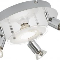 Briloner Ceiling Lights/LED Spotlights, Metal, Chrome, GU10, 3 W