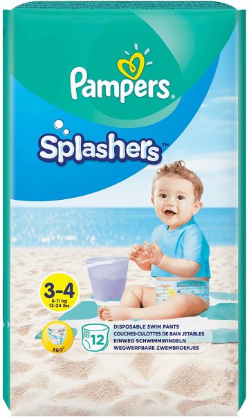 Pampers Baby Nappies Size 3 (6-11 kg/13-24 Lb), Splashers Swim Pants ...