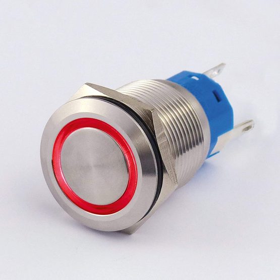 Blanko 207063 Metal Push Button 19 mm with Ring Red Closer 1 x Opener - Image 2