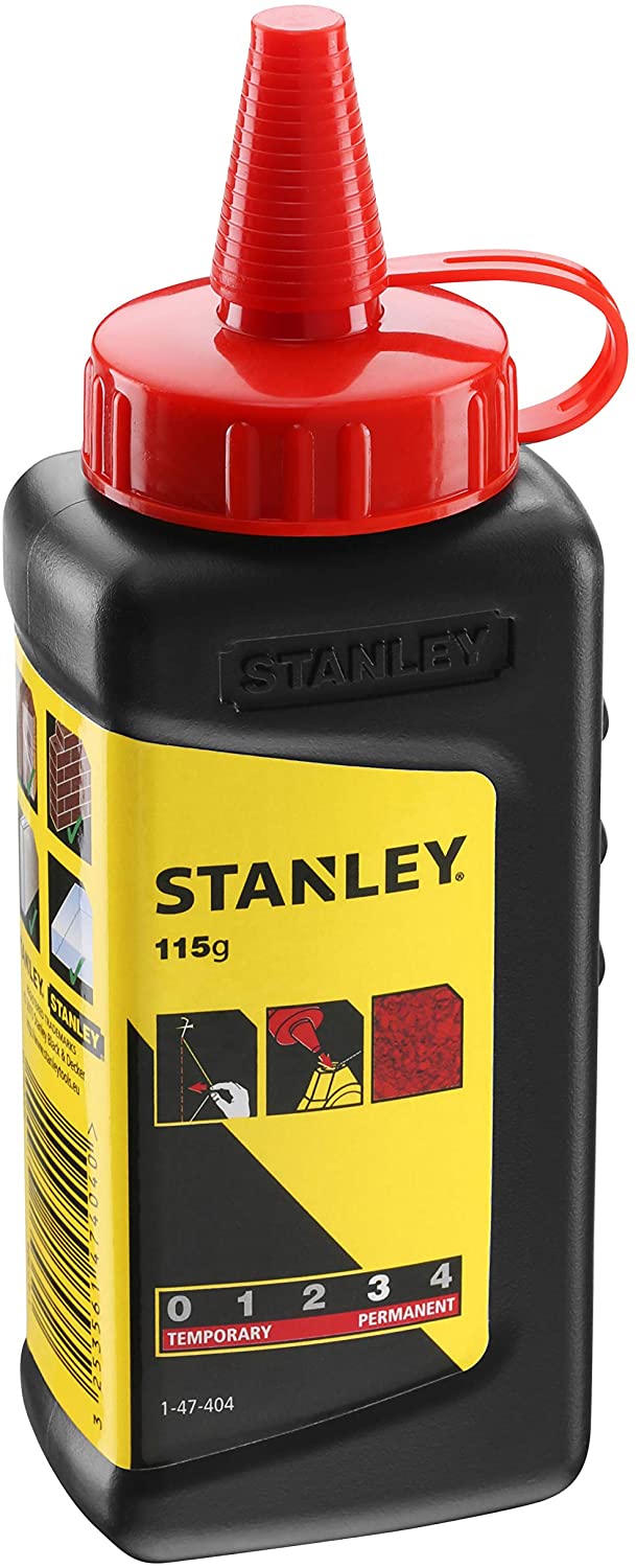 STANLEY 115g Red Chalk Powder, 1-47-404