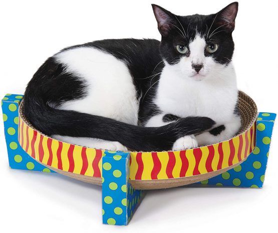 Petstages Scratch, Snuggle & Rest Corrugated Cat Scratcher With Catnip - Image 3