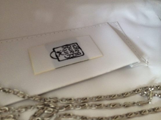 Girly HandBags Designer Patent Faux Leather Plain Envelope Evening Clutch Bag Ladies - Image 4