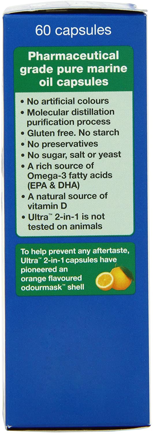 Vitabiotics Ultra Cod Liver Oil - 60 Capsules, 60 count (Pack of 1) - Image 2