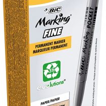 BIC Marking Permanent Markers Fine Tip Black 12 Box