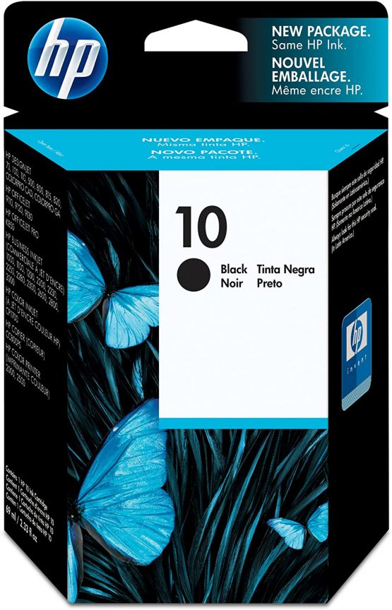 HP Original 10 Black Ink Cartridge 69 ml C4844A