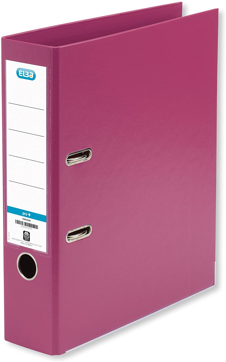 Elba Smart Pro+ 10468PI Folder A4 8 cm Spine Interchangeable Spine Label Pack of 10 Pink