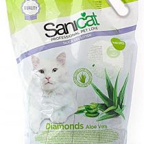 Sanicat Diamonds Aloe Vera Silica Gel 5 Litre Non Clumping Cat Litter
