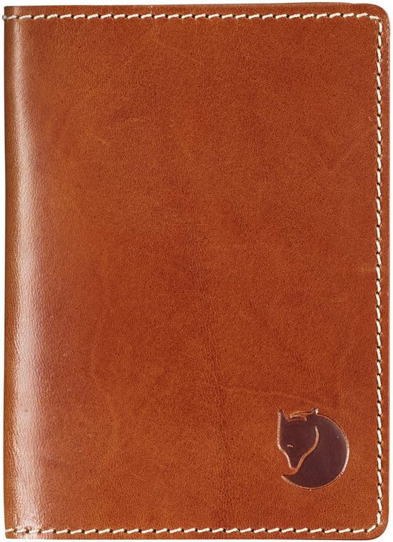 Fjallraven Cover Passport Wallet, 10 cm, Leather Cognac