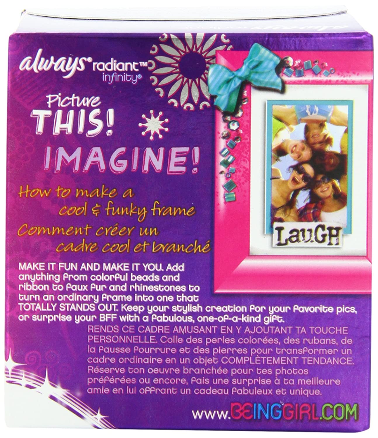Always Totally Teen Always Radiant Infinity Pads, 14 Count, No Color, 14 x 14 inch - Image 3