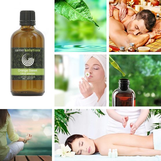 Calmer Solutions Orange (Sweet) Essential Aromatherapy Oil 100ml - Image 4