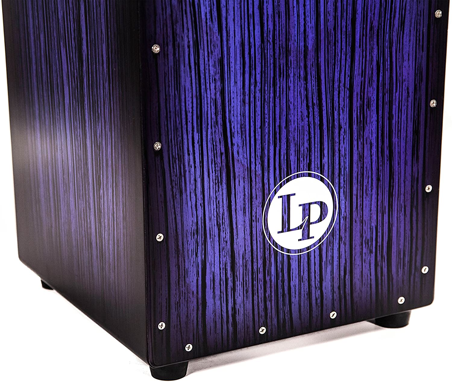 LP Latin Percussion Cajon Aspire Accent, Birke/Pappel, Wire (3 x 16), Finish: Blue Burst Streak, LPA1332-BBS - Image 3